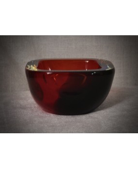 Art Deco Modern Murano Glass Ashtray, Italian Design