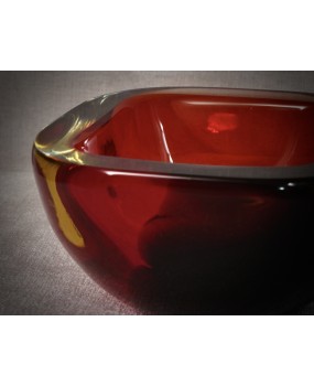 Art Deco Modern Murano Glass Ashtray, Italian Design