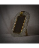 Art Deco Modern Brass and Murano Glass Sculpture