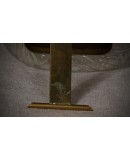 Art Deco Modern Brass and Murano Glass Sculpture