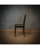 Art Deco Beech Wood Black Lacquered Austrian Piano Chair, 1900