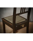 Art Deco Beech Wood Black Lacquered Austrian Piano Chair, 1900