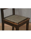 Art Deco Beech Wood Black Lacquered Austrian Piano Chair, 1900