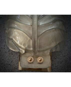 Murano Art Glass Gold and Brass Wall Light and Sconces