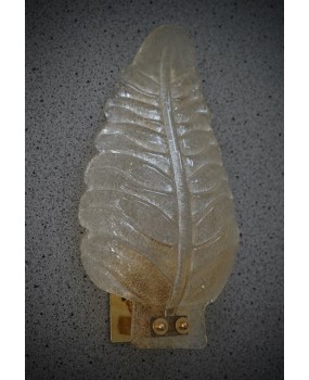 Murano Art Glass Gold "Graniglia" and Brass Wall Light and Sconces