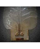 Murano Art Glass Gold "Graniglia" and Brass Wall Light and Sconces