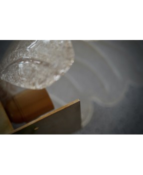 Applique in Vetro Artistico di Murano "Graniglia" Oro e Ottone