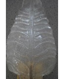 Murano Art Glass "Graniglia" Transparent and Brass Wall Light and Scon