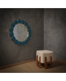 Wood and White Cream Art Deco Benches and Poufs