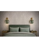 Murano Round Pink Glass and Brass Modern Wall Light and Sconces