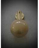 Murano Art Glass and Brass Cream Color Art Deco Wall Light and Sconces