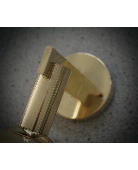 Murano Art Glass and Brass Cream Color Art Deco Wall Light and Sconces