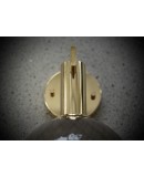 Murano Art Glass and Brass Smoky Color Art Deco Wall Light and Sconces