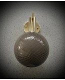 Murano Art Glass and Brass Smoky Color Art Deco Wall Light and Sconces