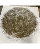 Lampadario / Plafoniera in Vetro Artistico di Murano Trasparente