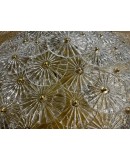 Lampadario / Plafoniera in Vetro Artistico di Murano Trasparente