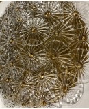 Lampadario / Plafoniera in Vetro Artistico di Murano Trasparente