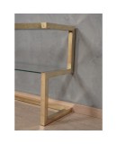 MidCentury Brass and Glass Italian Console Table, 1970 MidCentury Brass and Glass Italian Console Table, 1970
