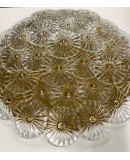 Lampadario / Plafoniera in Vetro Artistico di Murano Trasparente