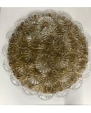 Lampadario / Plafoniera in Vetro Artistico di Murano Trasparente