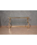 MidCentury Brass and Glass Italian Console Table, 1970 MidCentury Brass and Glass Italian Console Table, 1970