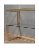 MidCentury Brass and Glass Italian Console Table, 1970 MidCentury Brass and Glass Italian Console Table, 1970