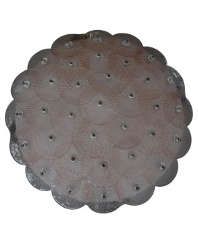 Murano Art Deco Glass Pink Color Chandelier and Ceiling Light