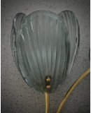 AP 158 Murano Art Glass and Brass Green Color Wall Light and Sconces