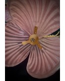 Murano Art Glass and Brass Pink Color Wall Light and Sconces