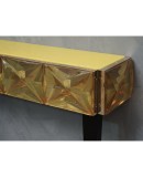 CO 46 Consolle moderna in vetro artistico giallo di Murano, 2020