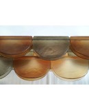 Murano Rectangular Amber Smoky Art Glass and Brass Chandelier and Pend