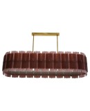 Murano Art Glass Oval Pink Color Mid-Century Chandelier and Pendant