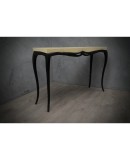 Art Deco Rectangular Wood and Goat Skin French Console Tables, 1920 Art Deco Rectangular Wood and Goat Skin French Console Tables, 1920