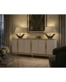 Indian Green Marble and Murano Glass Table Lamp