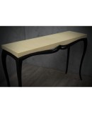 Art Deco Rectangular Wood and Goat Skin French Console Tables, 1920 Art Deco Rectangular Wood and Goat Skin French Console Tables, 1920