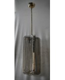 Lampadari in Vetro di Murano e Ottone Color Fumé