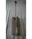 Lampadari in Vetro di Murano e Ottone Color Fumé