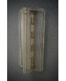 Applique in Vetro di Murano e Ottone Trasparente