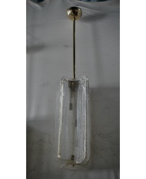 Lampadari in Vetro di Murano e Ottone Trasparente