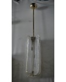 Lampadari in Vetro di Murano e Ottone Trasparente
