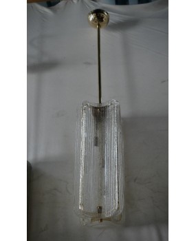 Lampadari in Vetro di Murano e Ottone Trasparente