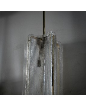 Lampadari in Vetro di Murano e Ottone Trasparente