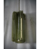 Lampadario in Vetro di Murano e Ottone di color e Verde