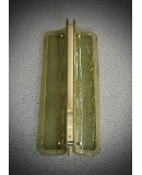 AP 162 Murano Art Glass and Brass Green Color Art Deco Wall Light and Sconces