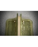 AP 162 Murano Art Glass and Brass Green Color Art Deco Wall Light and Sconces