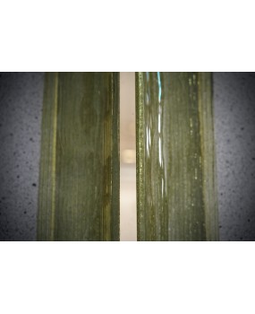 AP 162 Applique in Vetro di Murano e Ottone di Colore Verde