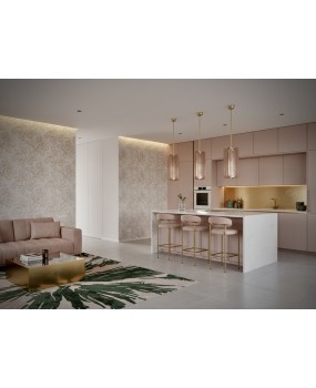 Lampadari in Vetro di Murano e Ottone di Colore Rosa