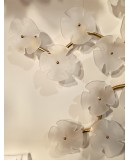 Lampadario/Applique in Vetro di Murano e Ottone