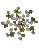Murano Art Glass and Brass Midcentury Chandelier / Wall Light