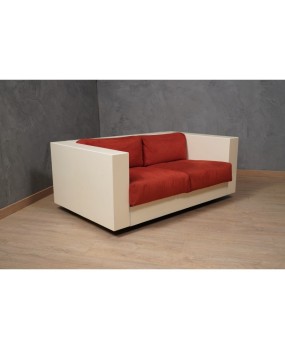 DD 35 MASSIMO VIGNELLI Divano mod. Saratoga bianco e rosso, 1964